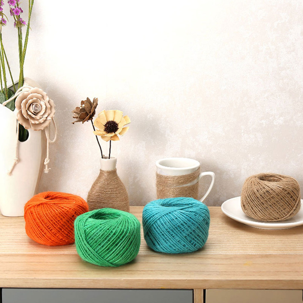 10Pcs 25M 2Mm Colorful Jute Ro - огляд і ціна Twine Jute Natural