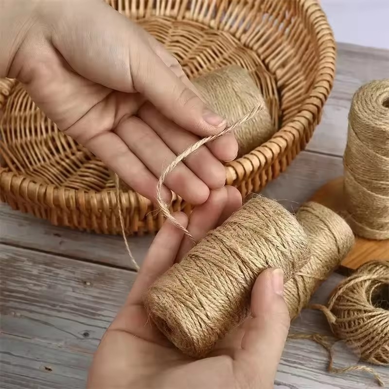 100M Natural Vintage Jute Rope - огляд і ціна Twine Jute Natural