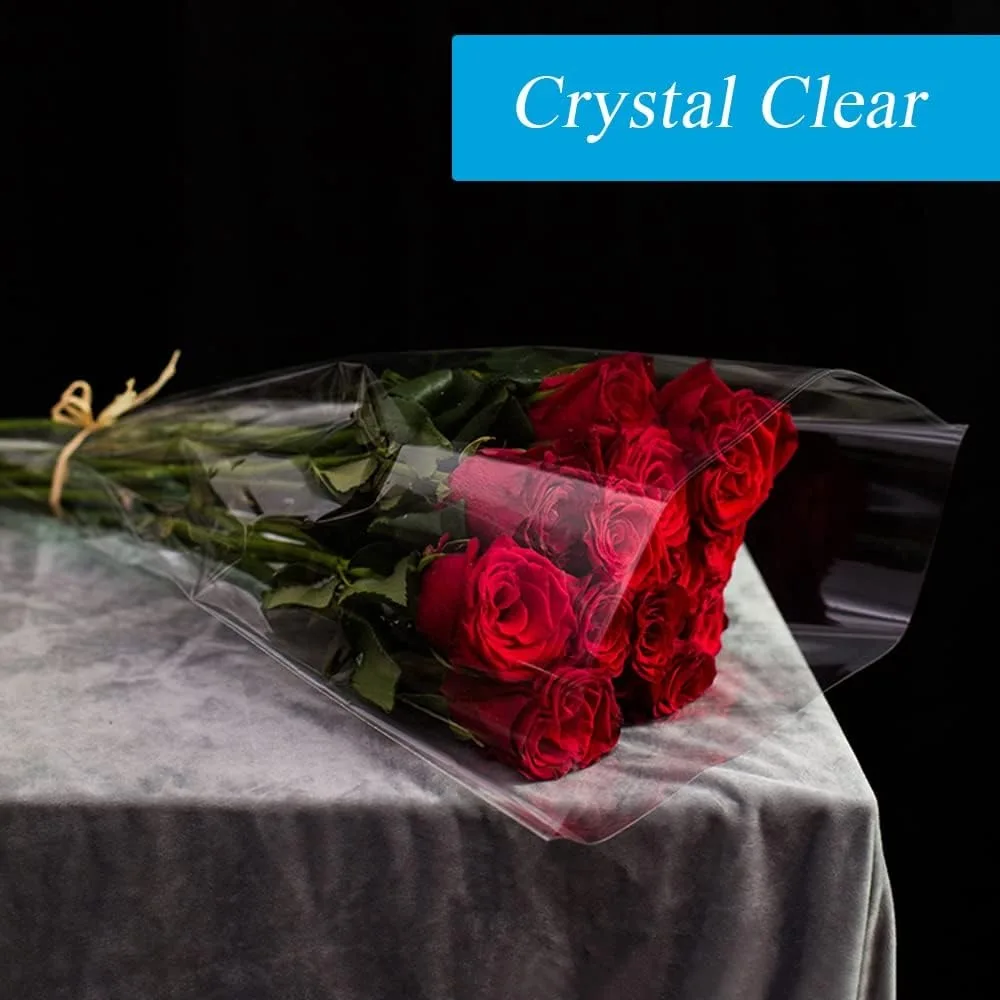 Clear Cellophane Wrap Roll 100 - огляд і ціна Cellophane Wrap Clear