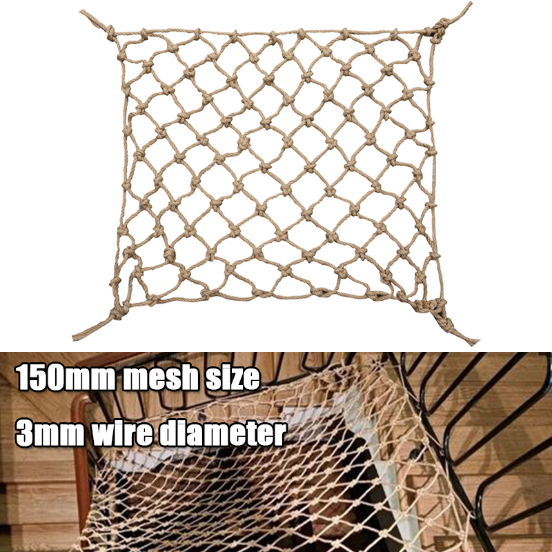 1Pc Hemp Rope Climbing Net Nat - огляд і ціна Twine Jute Natural