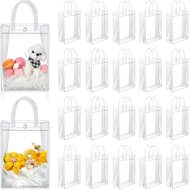 Clear PVC Gift Bags with Handl - огляд і ціна Cellophane Wrap Clear