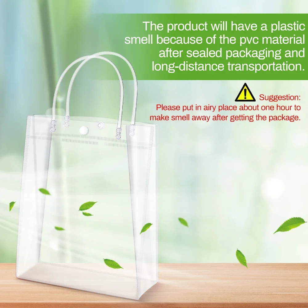 Clear PVC Gift Bags with Handl - огляд і ціна Cellophane Wrap Clear