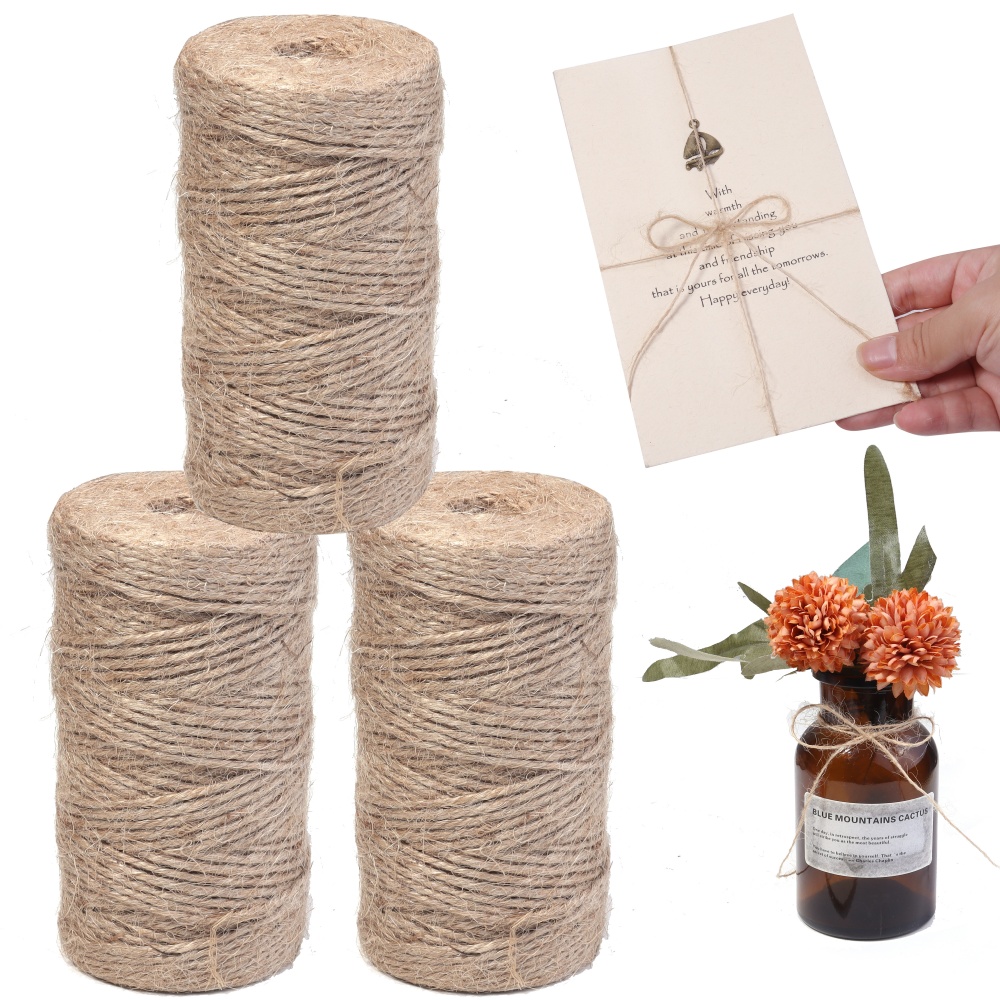 100Meters Natural Jute Cords S - огляд і ціна Twine Jute Natural