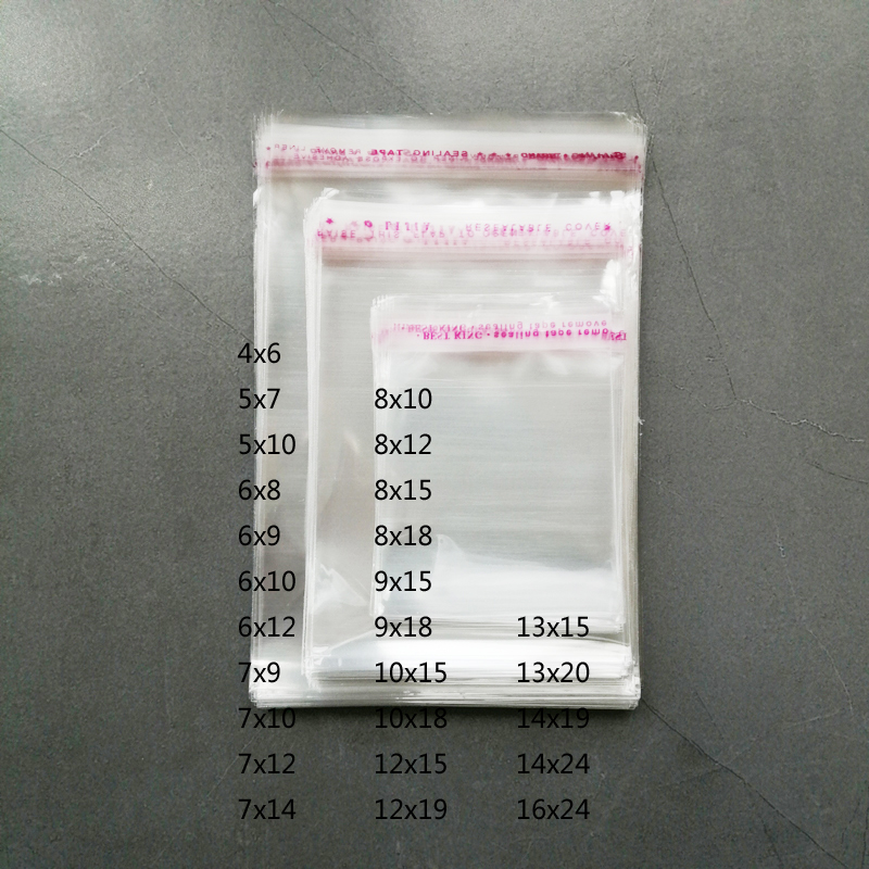 1000pcs Transparent Bag Clear  - огляд і ціна Cellophane Wrap Clear